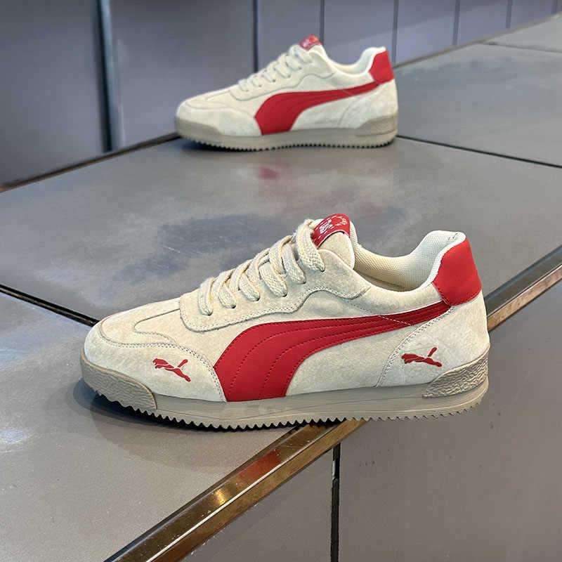 2025 Retro Herren Wildleder Niedrige Schnür-Freizeitschuhe