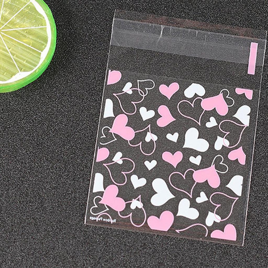 100pcs Love Candy Packaging Bag - Random Colors and Styles