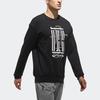 Adidas Essential Comfort Round Neck Sweatshirt Men Tops Black CV6227