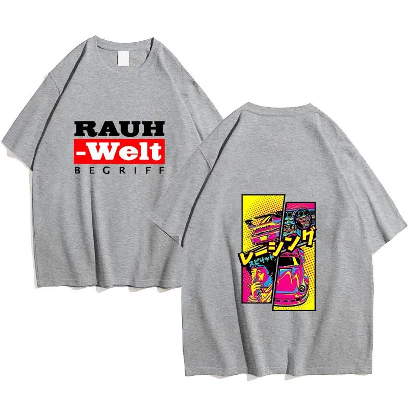 Back Retro Turbo RWB 993 New T-shirt Men Short Sleeve Hip Hop Street Boy Casual Tops Harajuku Drive Sport Car Fashion White Tees