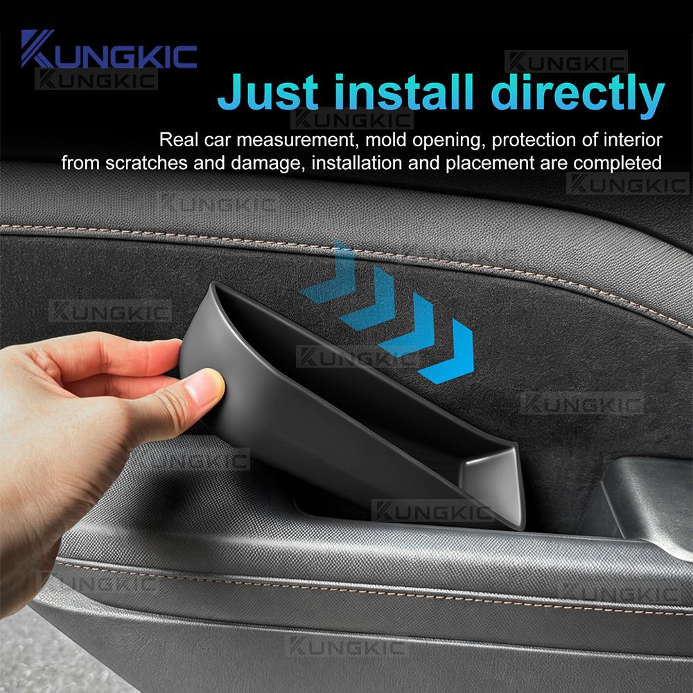Car Door Handle Storage Box for Subaru Forester 2025 2026 2027 Silicone Organizer Tray Interior Accessories Anti-Scratch