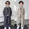 Boys' Spring Casual Suit Set - Formal Page Boy & Piano Performance Wear