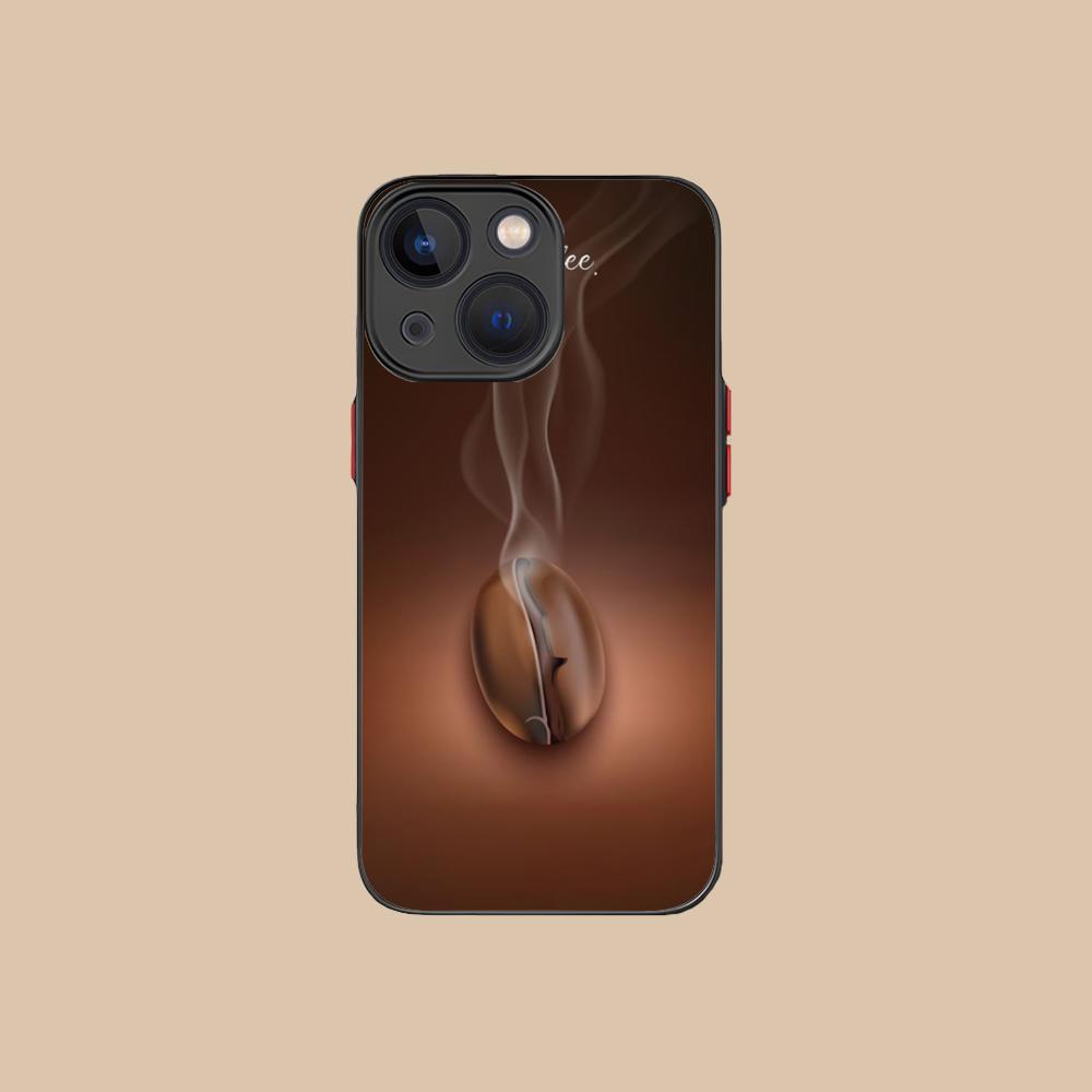Coffee Beans Silicone Mobile Phone Case for iPhone 17 16 15 14 13 12 11 X XR XS Air Pro Max Plus Mini Colorful Cover
