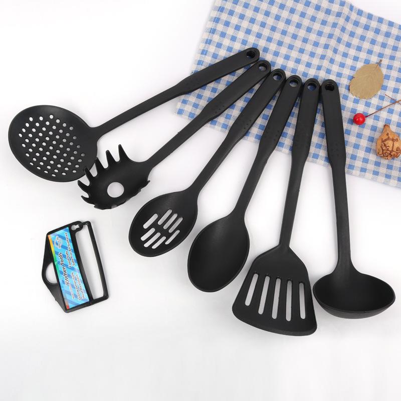 Nine-handle Plastic Nylon Kitchenware Six-piece SetNon-stick Pan Spatula and Spoon Set Cooking Spatula and Spoon Tools, Kitchen Tools