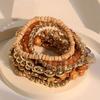 Bohemian Wood and Glass Beaded Bracelet – Ethnic Style High-End Autumn/Winter Hand Jewelry