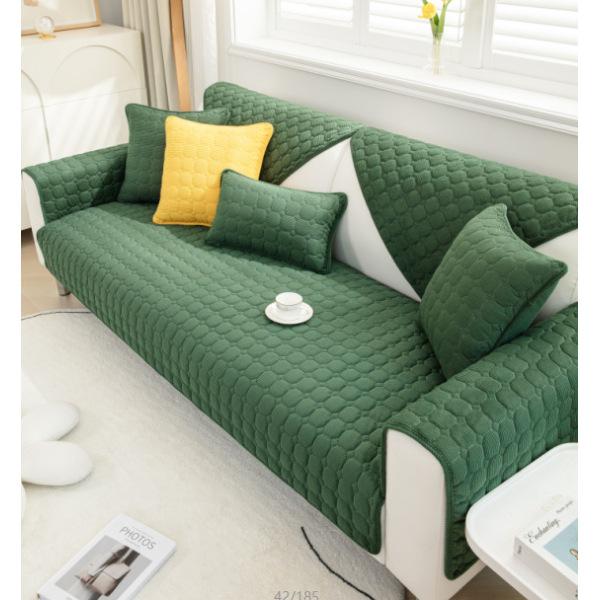 Solid Color Non-slip Sofa Cover Thicken Soft Plush Sofa Cushion Towel for Living Room Furniture Decor Slipcovers Couch Covers