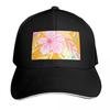 Tropical Island Hibiscus Flowers And Monstera Leaves Baseball Cap Men Women Casual Summer Sport Sun Cap