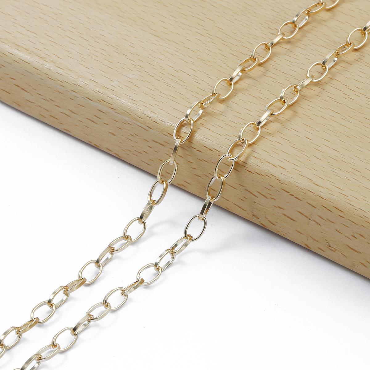 

Зашифрованная крестообразная цепочка с круглыми бусинами DIY ожерелье для ключицы декор витой цепочкой