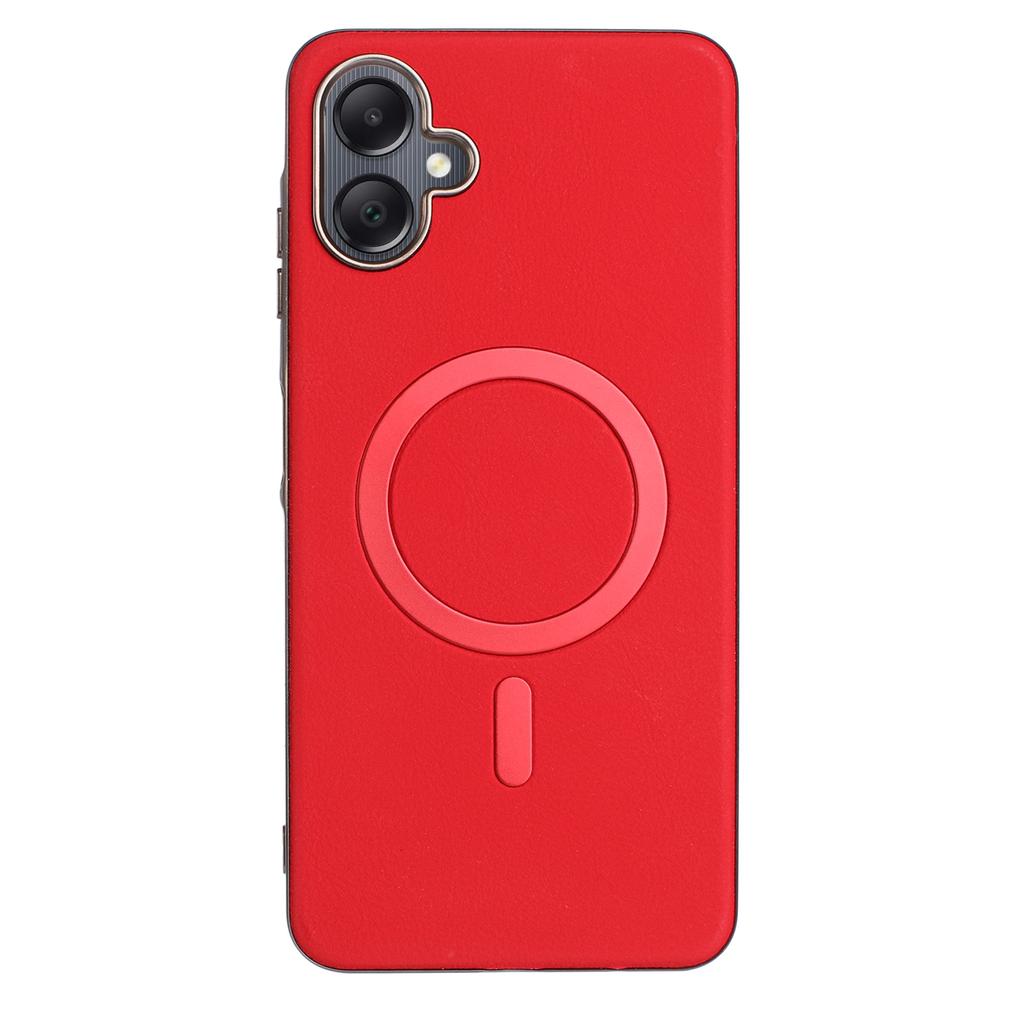 For Samsung Galaxy A06 5G/Galaxy A06 4G Case BINFEN COLOR BF40 Magnetic Case Electroplated PU + TPU Phone Back Cover
