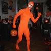 Unisex Stage Costume Full Body Zentai Suit for Men Women, Open Face Halloween Cosplay Bodysuit, Adults Stretchy Spandex Unitard Party, Performance