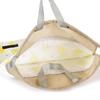 COLORFUL CANDY STYLE Large Drawstring Gym Clothes Bag Name with Handles and Mimosa for NL601500 (with Tag), Gusset, Water-Repellent, No-Iron, Fleur,