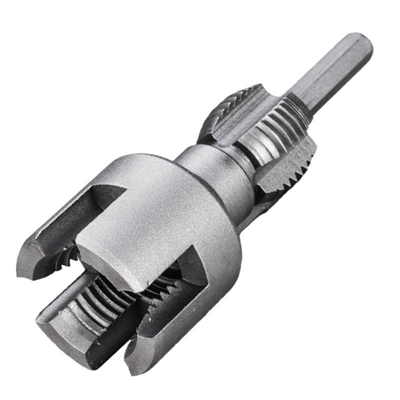 1/2 3/4 Water Pipe Thread Opener Internal External Integrated Water Pipe Wire Opener For Electric Drill