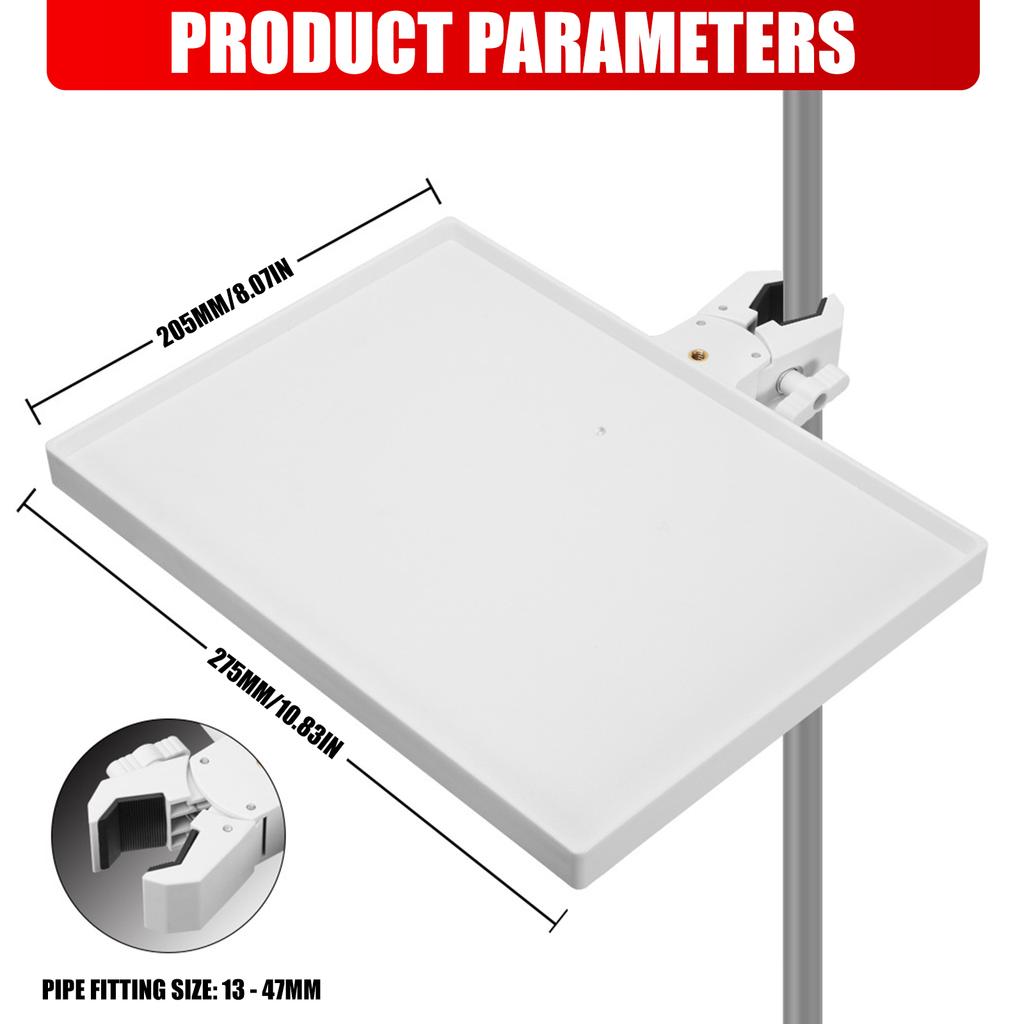 Compactly Sound Equipment Mic Stand Tray Attaches To Mic Boom Arms Perfect For Home Studios And Content Creators
