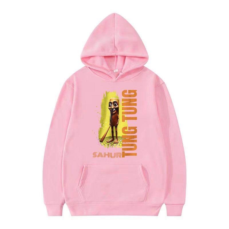 Lustiger Tung Sahur Meme Hoodie Tralalero Tralala Hai Sweatshirt Herren Damen Mode Hip Hop Humor Stil Straße Langarm Kapuzenpullover