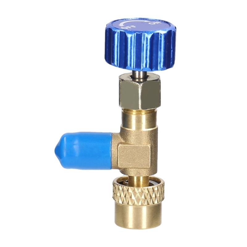 Connector Charging Valves Connector R22 R410 Air Conditioner Safety Valves Connection Adapter