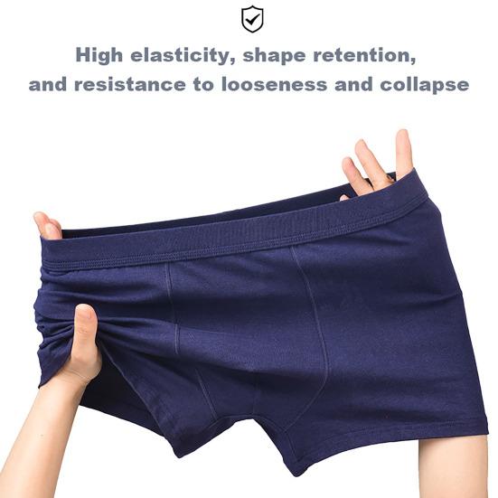 Boxerunterwäsche für Herren, mittelhoher Schnitt, elastischer Bund, U-konvexe Shorts, Höschen, einfarbig, atmungsaktiv, glatte Linien, schnelltrocknende Unterwäsche