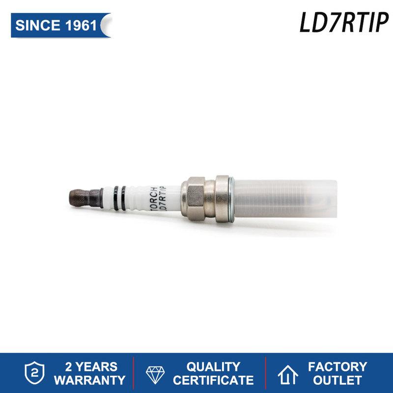 4PCS Candle Replace for Denso SC20HR11 90919-01253 ILKAR7B11(4912) ILKAR7L11(94124) PE5R-18-110 Iridium Spark Plug TORCH LD7RTIP