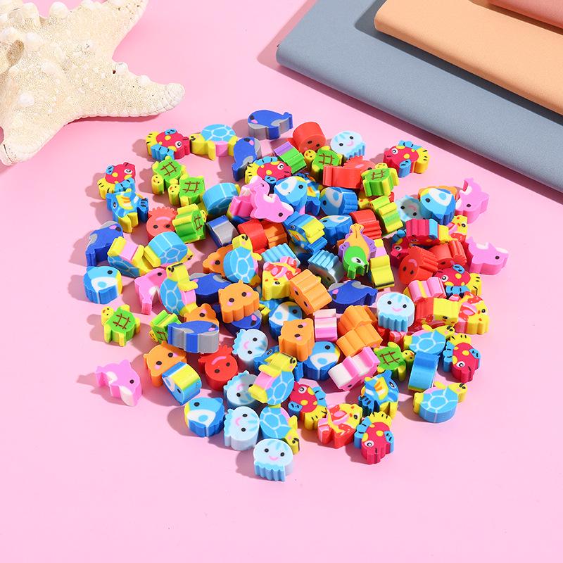 Ocean Cartoon Little Fish Eraser Set - Mini Student Stationery Gift