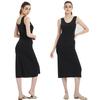 Plus Size Seamless Full Slips Dresses for Women Summer Ice Silk Cool Petticoat Underkirt Sleeveless Underwear Slips Dress M-5XL