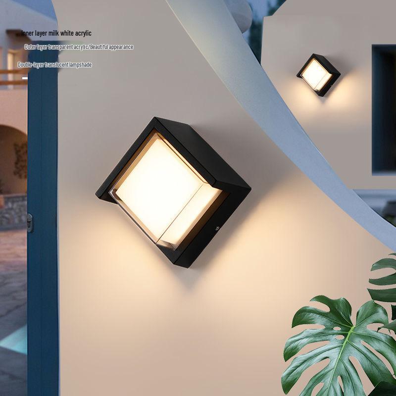 Waterproof LED Outdoor Wall Light for Hotel, Stairwell, Villa, Balcony, Garden, or Corridor.