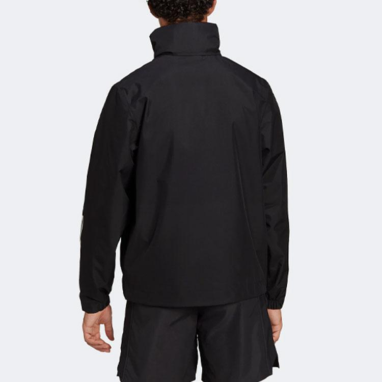 New Adidas 3 Stripes Jacket Men's Black H65773