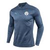 Fleece Comfortable Pullover Long Sleeve T-Shirt Unisex Tops Dark-Blue Phantom-Blue 777534-12