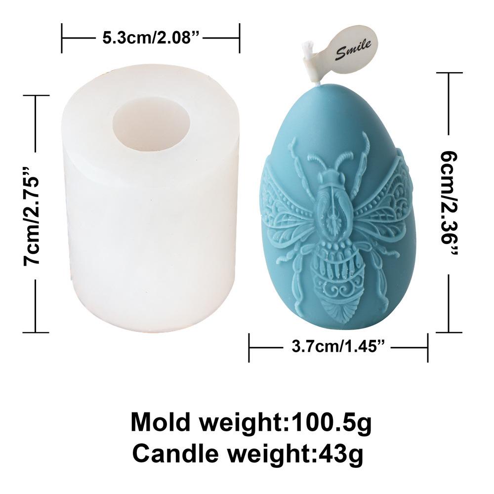 Graffiti Eggs Candle Making Kit Aromatherapy Easter Egg Candle Molds Easter Silicone Mould Embossed Aromatherapy Plaster