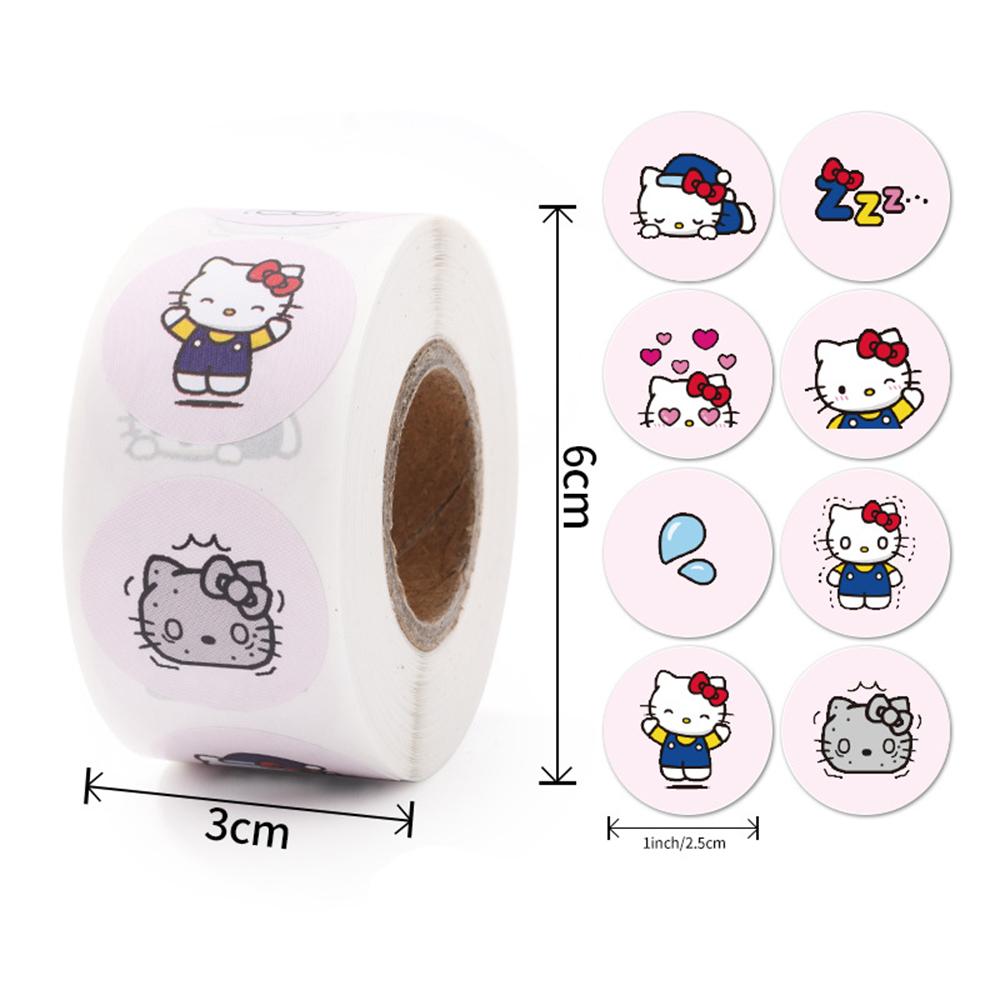 500PCS Cute Kuromi Pochacco My Melody Cartoon Stickers Roll Laptop Scrapbook Phone Diary Kawaii Aesthetic Sticker Decal Kids Toy