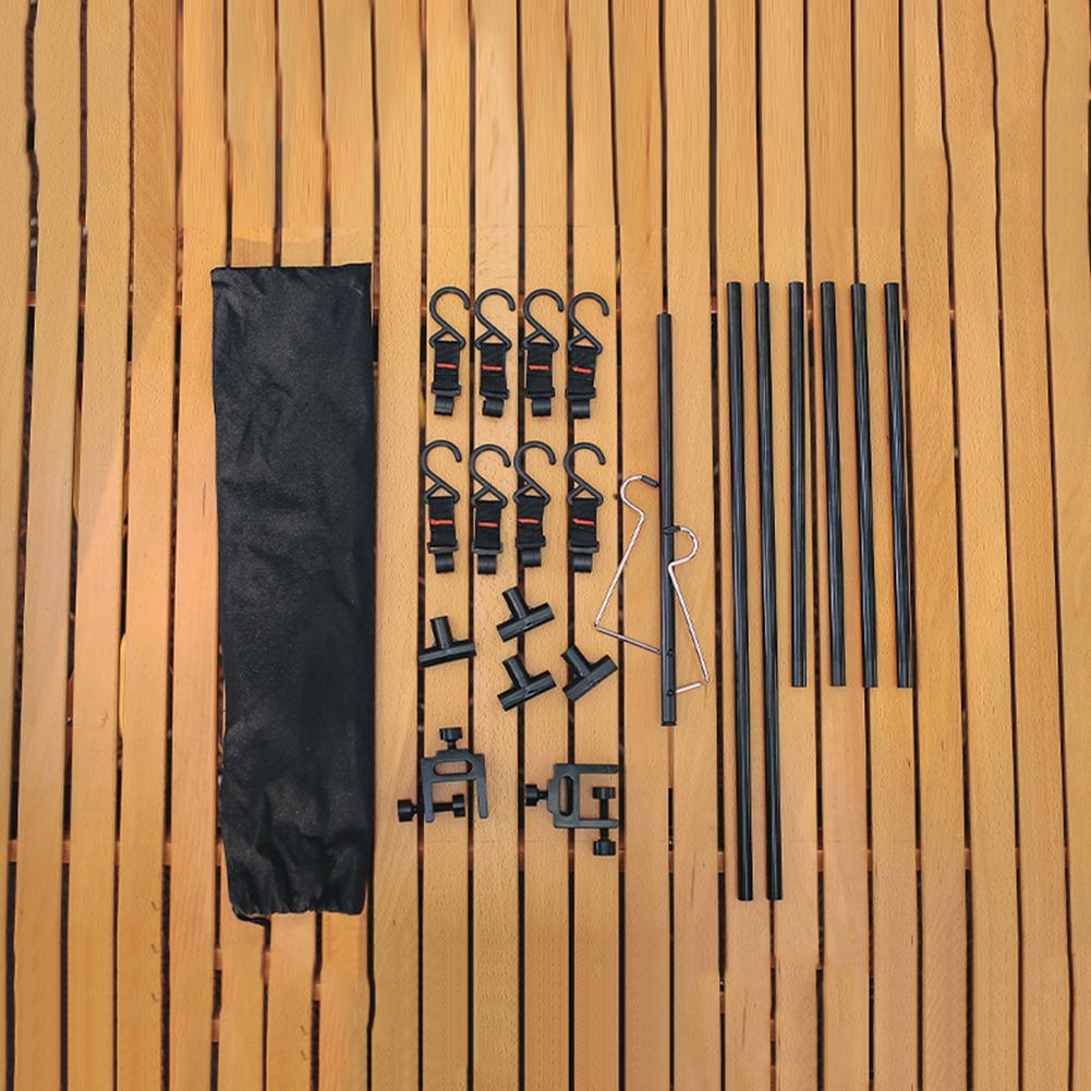 Desktop Storage Rack Multi-functional Camping Desktop Shelves Adjustable Lightweight for Picnic Barbecue Travel Hiking Supplies