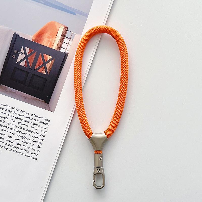 Phone Charm Heavy Metal Keyring Lanyard Anti-Lost Keychain Lanyard Solid Finger Strap Premium Key Cord Mobile Phone Rope