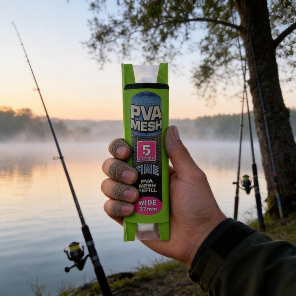 Pva Mesh Water Soluble Line For Carp Fishing With Soft Gel Material For Anglers
