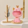 Creative Cat Light Luxury Resin Ornament for Home Decor & Key Storage