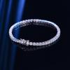 Mossan Stone Bracelet Light Luxury Exquisite 925 Sterling Silver 10 Points Mossan Diamond Bracelet Simple Full Diamond IINs
