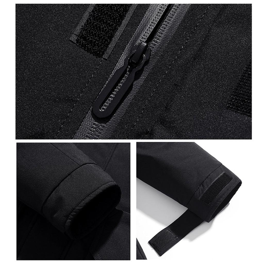 Winterverdickte Daunenjacke für Herren, einfarbig, schmal, lässig, Übergröße, Arbeitskleidung, warme Jugendjacke