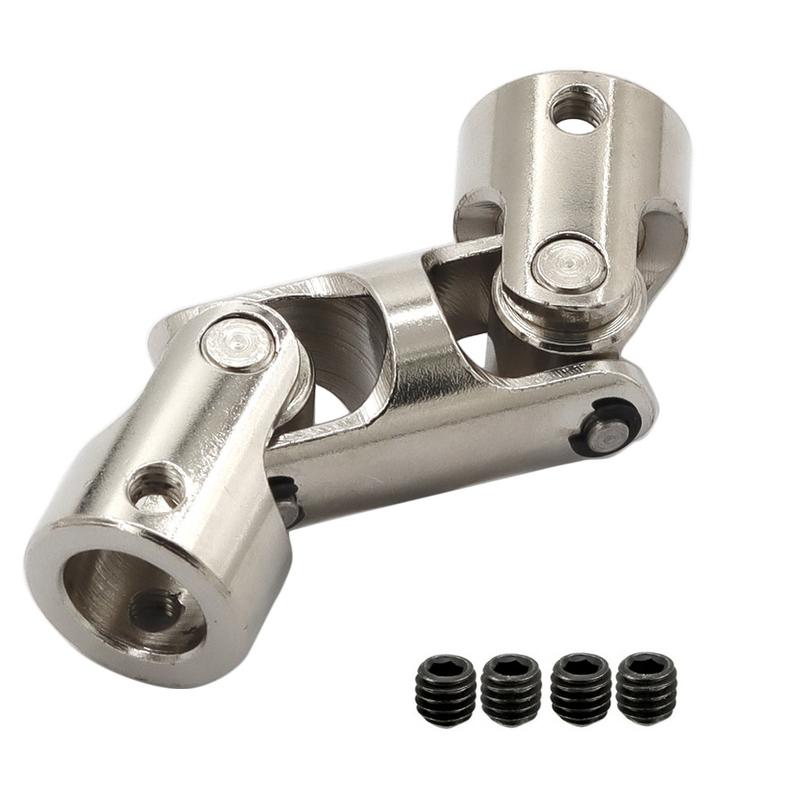 RC Boat Car Shaft Coupler Metal Cardan Joint Connector Three-section Universal Joint Coupling Motor Connector with Screws