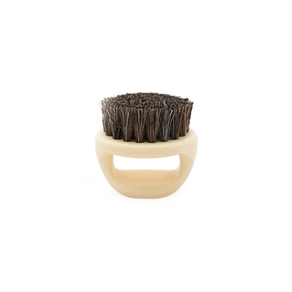 Men's Boar Bristle Beard Oil & Styling Brush for Sleek, Slicked-Back Designs