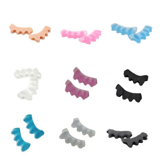 1 Pair Toe Separators for Overlapping Toes Daytime Bunion Corrector for Hallux Valgus Relief Soft SEBS Spacer for Walking Daily