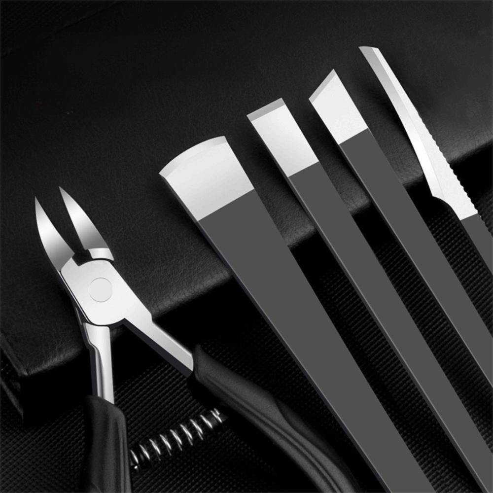 Stainless Steel Pedicure Tool Set Cuticle Nipper Multifunctional Callus Nail Trimming Tools Professional Ingrown Toenail Kit