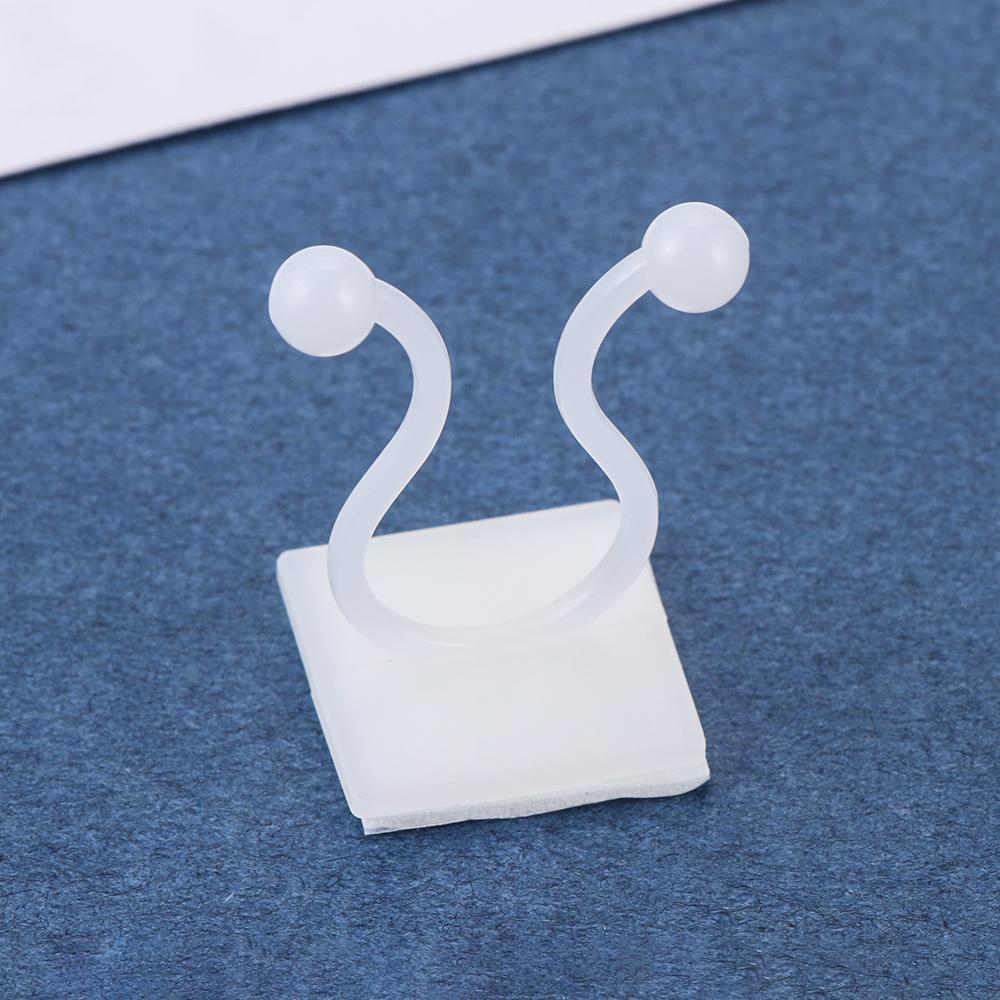 10/50PCS Invisible Climbing Wall Sticky Hook Plant Clip Wall Vines Rattan Clamp Greenhouse Bracket