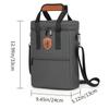Lightweight Insulated Lunch Bag for Office and Outdoor Use, Stylish Solid Color Design