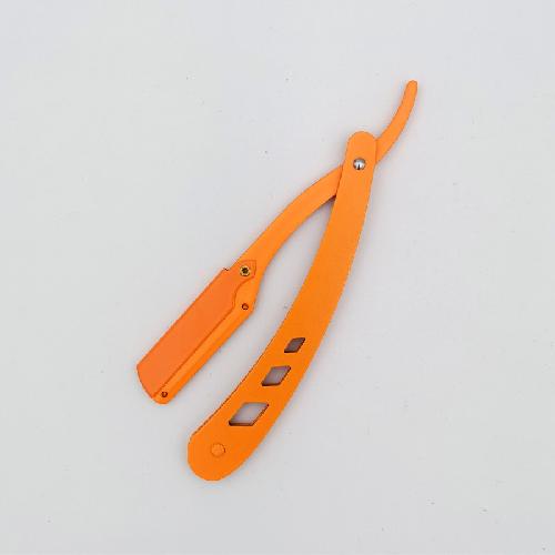 Men Barber Shaving Razors Folding Knife Unisex Hair Removal Tool Eyebrow Knife ( Blades Not Included) Multicolor Makeup Tool