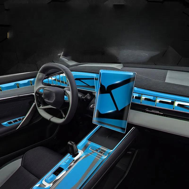 Car Interior Door Center Console For Geely Boyue L 2024 Media Dashboard Navigation TPU Anti-scratch Protector Film