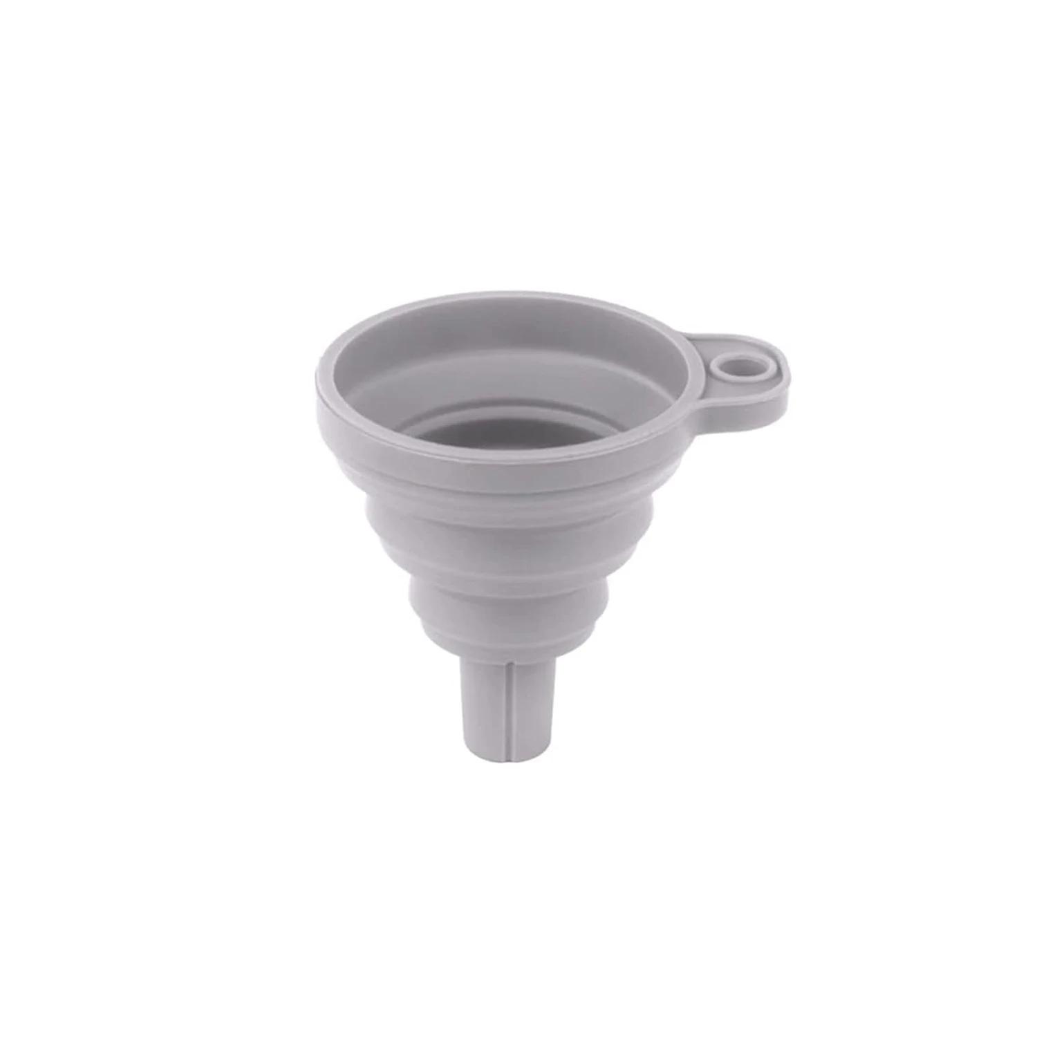 

WIKHOSTAR Складные воронки для наполнения бутылок Кухонные силиконовые воронки Пищевой TPR Складная воронка Кухонные гаджеты Наполнитель масла серый