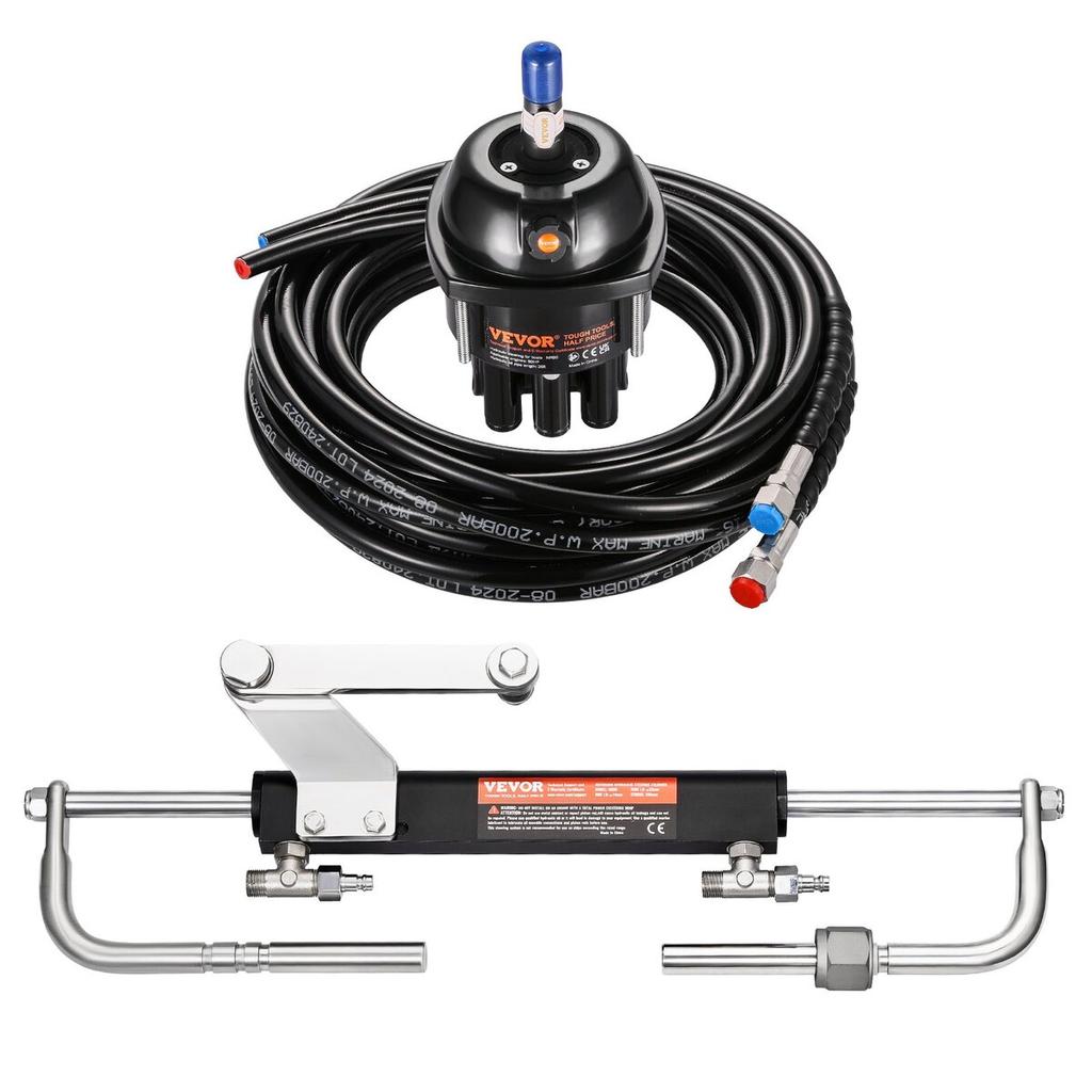 90HP Hydraulic Outboard Steering Kit Marine Boat Hydraulic Steering System