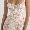 Damen Übergroßes Chiffonkleid mit Print, lang, lässig, Trägerkleider, elegant, Midi, Blumenmuster, Sommerkleid für Damen, Kleidung, Party