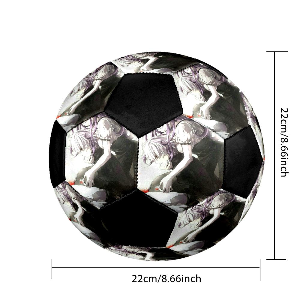 Soccer Ball Colorful Machine Stitched PVC Size 5 Team Training Competition Ready Durable High-Bounce Cool Sports Gift