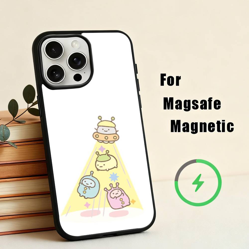 S-Sumikko Anime G-Gurashi-I  Phone Case For iPhone17,16,15,14,13,12,11 Plus,For Magnetic Wireless Charge Cover