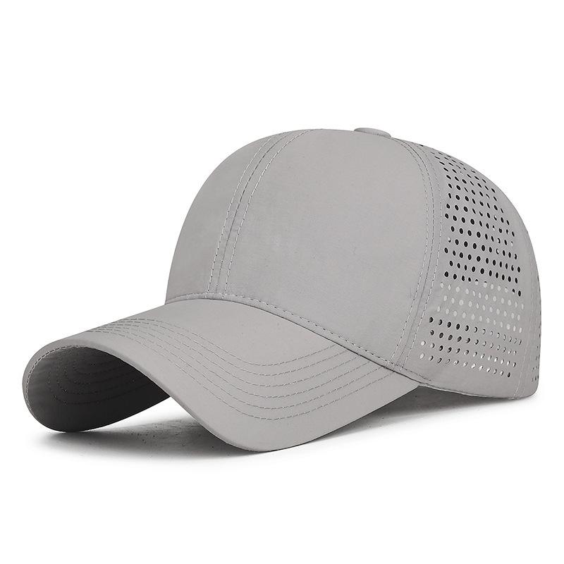 

Quick Dry Breathable Hiking Caps Lightweight Baseball Cap Unisex Sun Hat for Men & Women Outdoor Sports & Casual Wear светло-серый