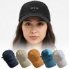 Trendy Baseball Hat With Embroidery Adjustable Strap Design Lightweight Polyester Unisex Sun Protection