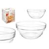 Glass Mixing Bowl - Vivalto - Transparent - 14x6.5x14 Cm - Set of 6 - Robust - Easy To Clean